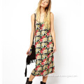 Vintage Slip Dress Long Floral Dress for Ladies (JK030)